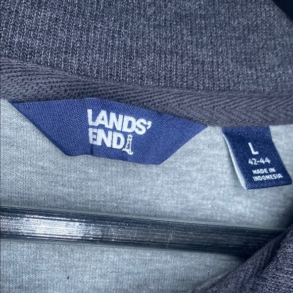 Lands End Quarter Zip Sweatshirt Men’s Large - Picture 2 of 7